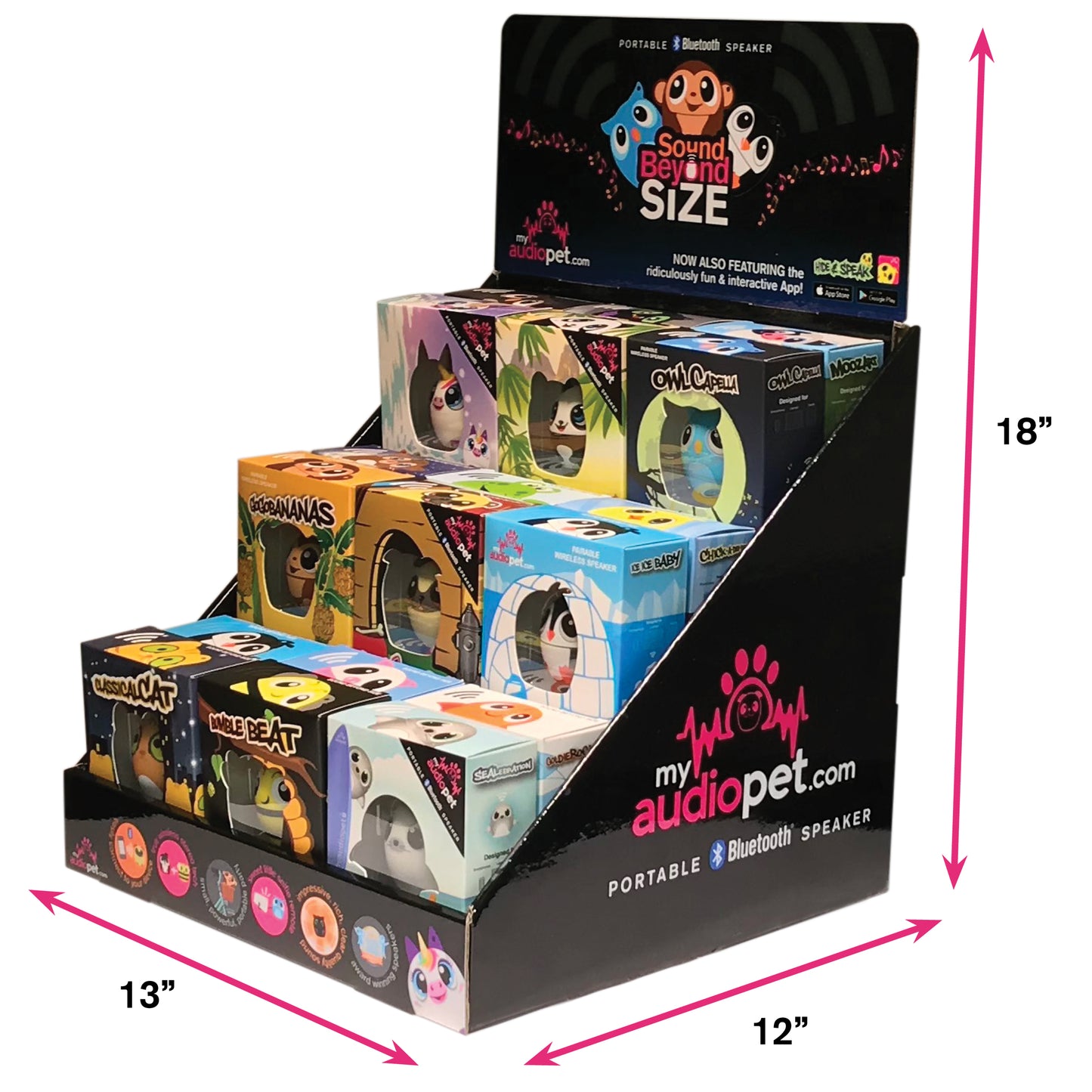 5.0 My Audio Pet Assorted 18 Unit Display +6 Pets - TS