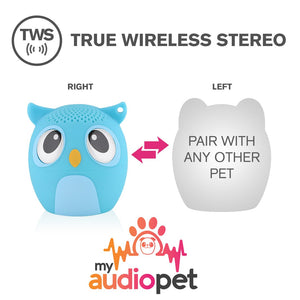 My Audio Pet OWLcapella Wireless Bluetooth Speaker with True Wireless Stereo Pair with any other MyAudioPet