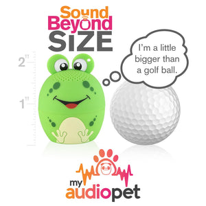 My Audio Pet AMPEDphibian Wireless Bluetooth Speaker with True Wireless Stereo Size of a Golf Ball