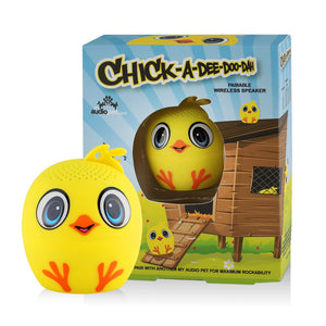 My Audio Pet Chick-a-dee-doo-dah Wireless Bluetooth Speaker with True Wireless Stereo Chick with chicken coop and farm box