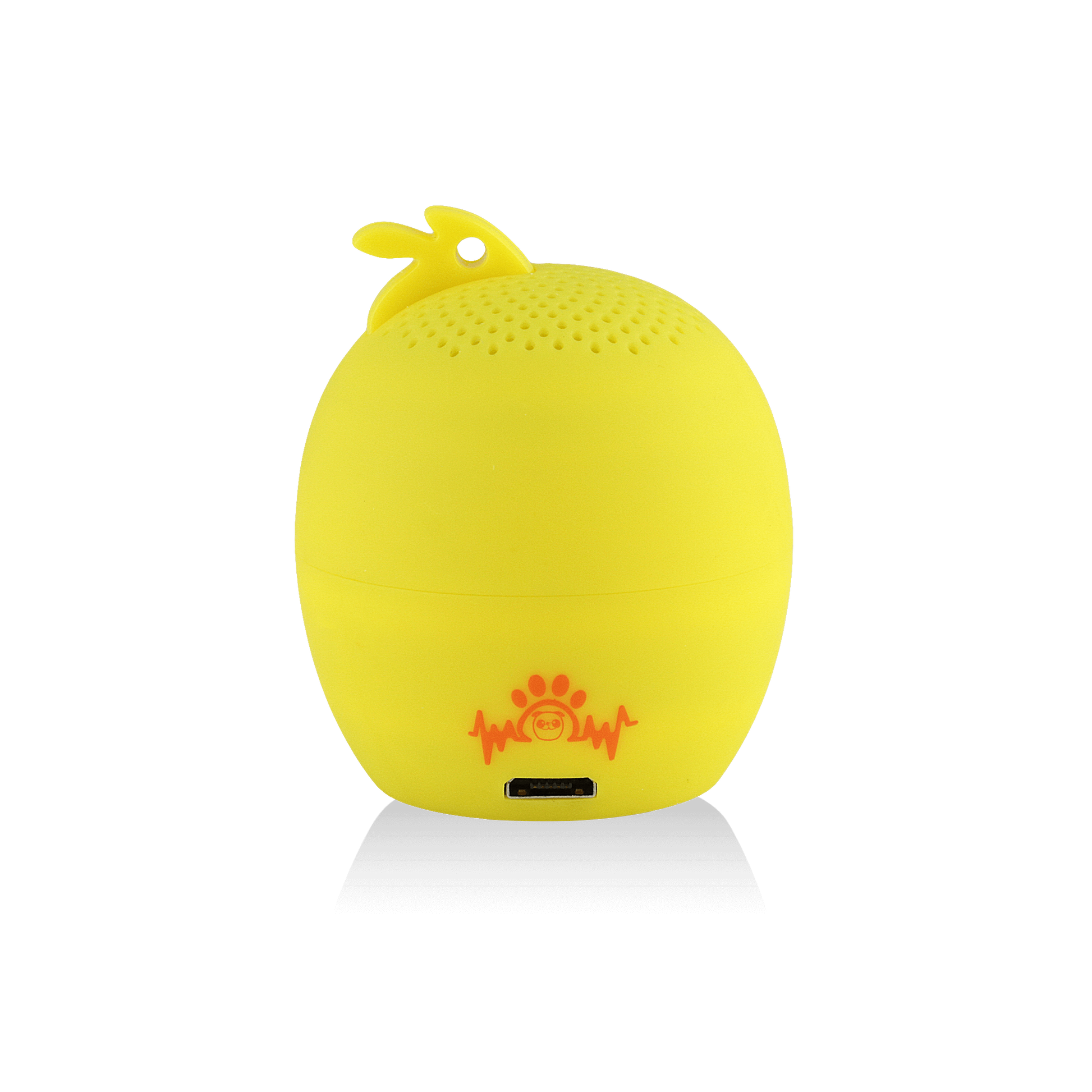 My Audio Pet Chick-a-dee-doo-dah Wireless Bluetooth Speaker with True Wireless Stereo Chick showing the brand logo on the back