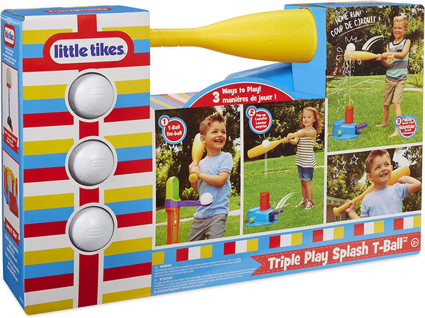 Little Tikes 3-in-1 Triple T-Ball Set with 3 Balls