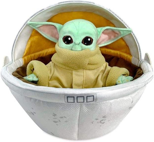 Star Wars Grogu (The Child) Plush in Hover Pram – The Mandalorian – Small 7 ½ Inches