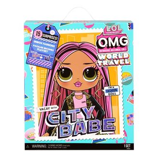 LOL Surprise O.M.G. World Travel City Babe Fashion Doll with 15 Surprises