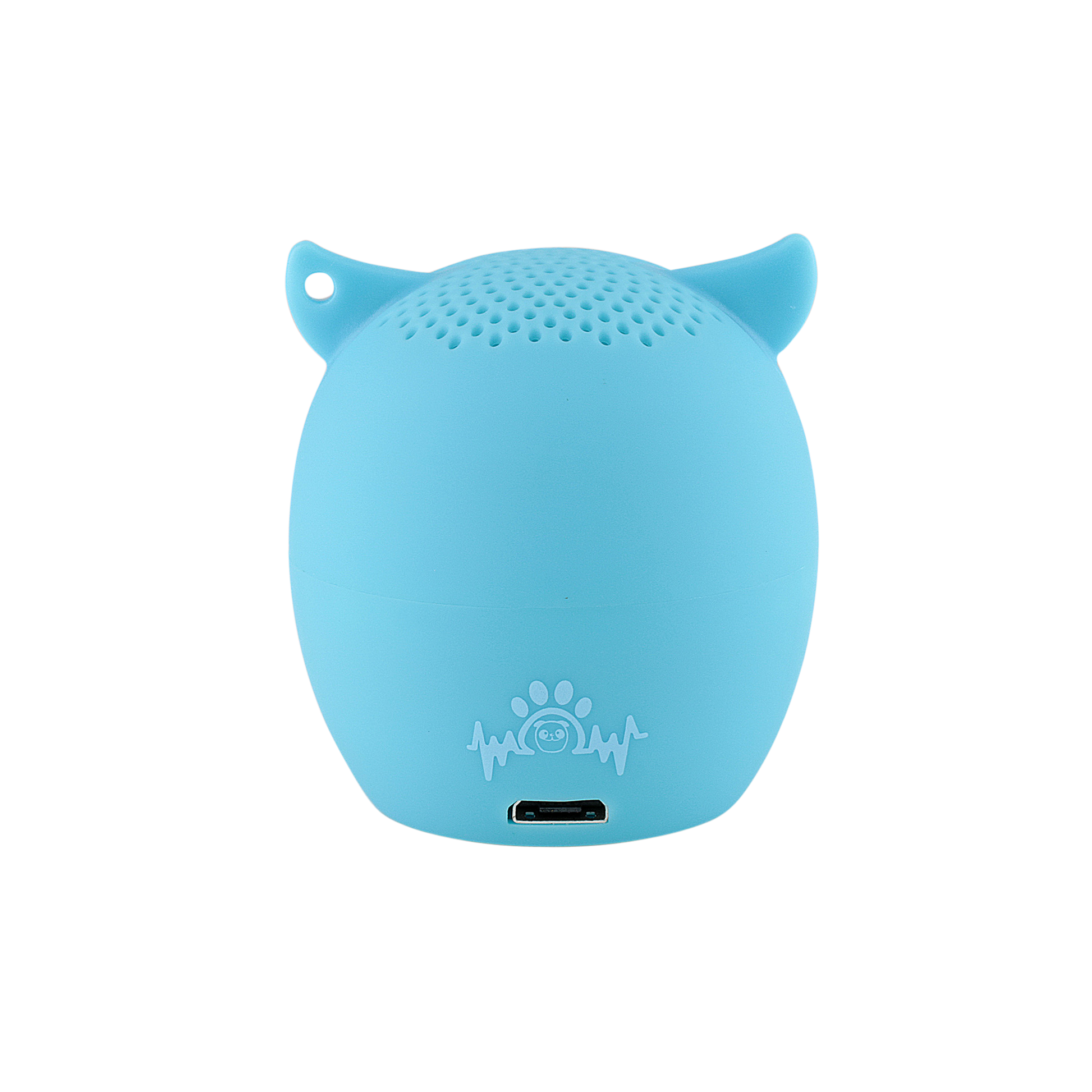 My Audio Pet OWLcapella Wireless Bluetooth Speaker with True Wireless Stereo Blue Owl showing the authentic brand mark on the rear